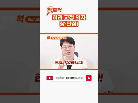 허리 교정 의자 장단점