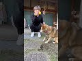 海外の超人の技を愛犬の前でやってみた#shorts
