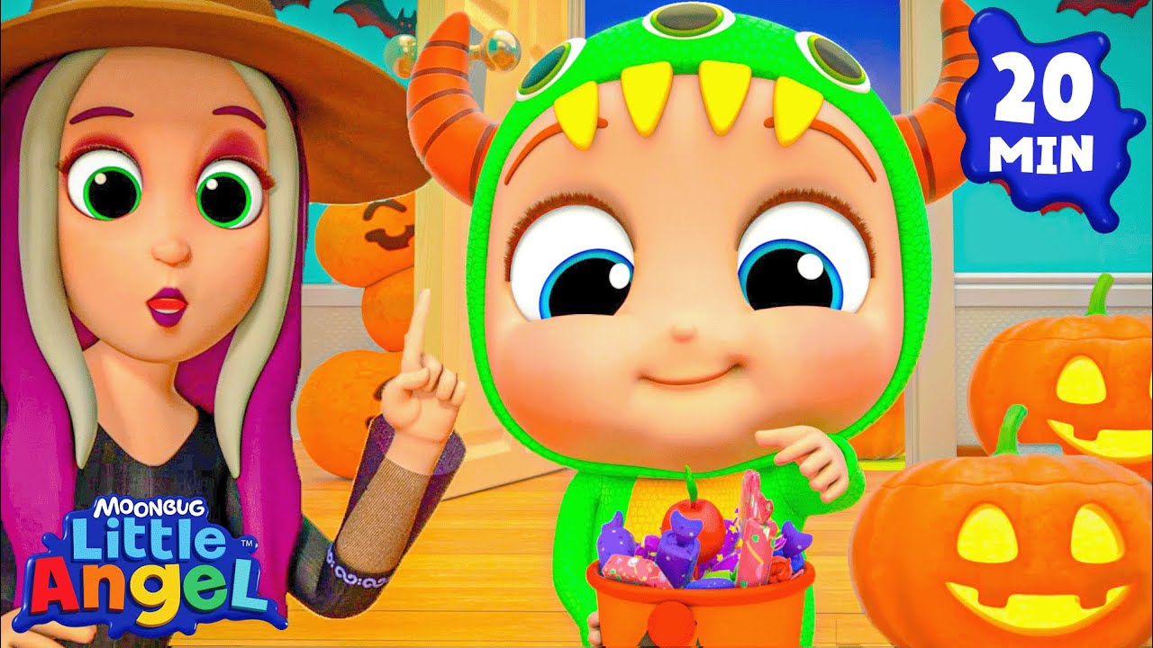 Trick or Treating Adventure 🎃 Fun Halloween Song | Little Angel