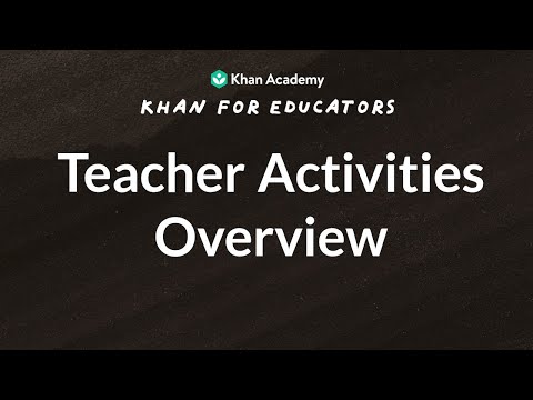 Khanmigo: Teacher Activities Overview