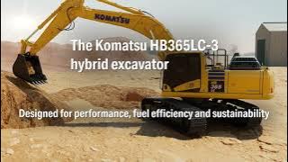 Komatsu's HB365LC-3 hybrid excavator offers power and efficiency in a big package