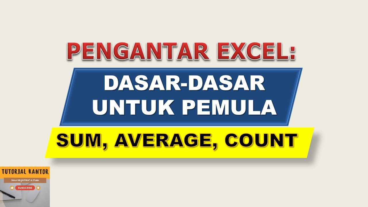 Pengantar Excel Dasar dasar Untuk Pemula Sum Average Count YouTube pengantar-excel-dasar-dasar-untuk-pemula-sum-average-count-youtube