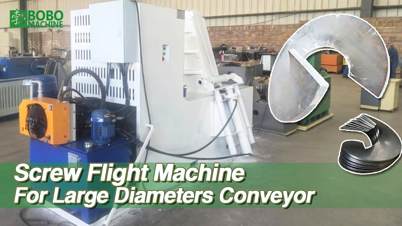 Diameter Sectional Screw Flight Single Spiral Auger Bending Forming Machine
