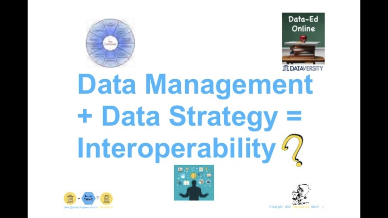 Data-Ed Online: Data Management vs. Data Strategy - YouTube