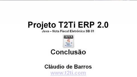 T2Ti ERP 2.0 - Java WEB - 15   Conclusao NF-e - SB01