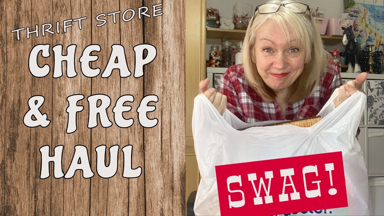 Thrift store Charity shop haul Craft supplies on a budget See what I