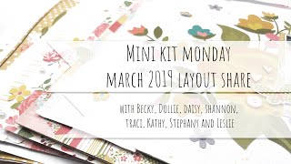 Mini kit Monday March 2019 layout share
