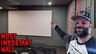 DIY Death Star Theater  Screen Wall Part 1