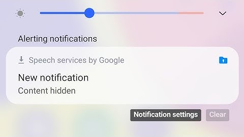 Remove Speech Services By Google notification speech services by google content hidden notification