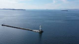 Autumn in VT: Burlington, Vermont: Burlington Waterfront 2- Stunning 4K Video Drone Flyover