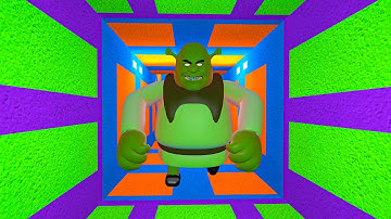 RUNNING FROM 3D FUNNY SHREK IN PARALLAX | Garry