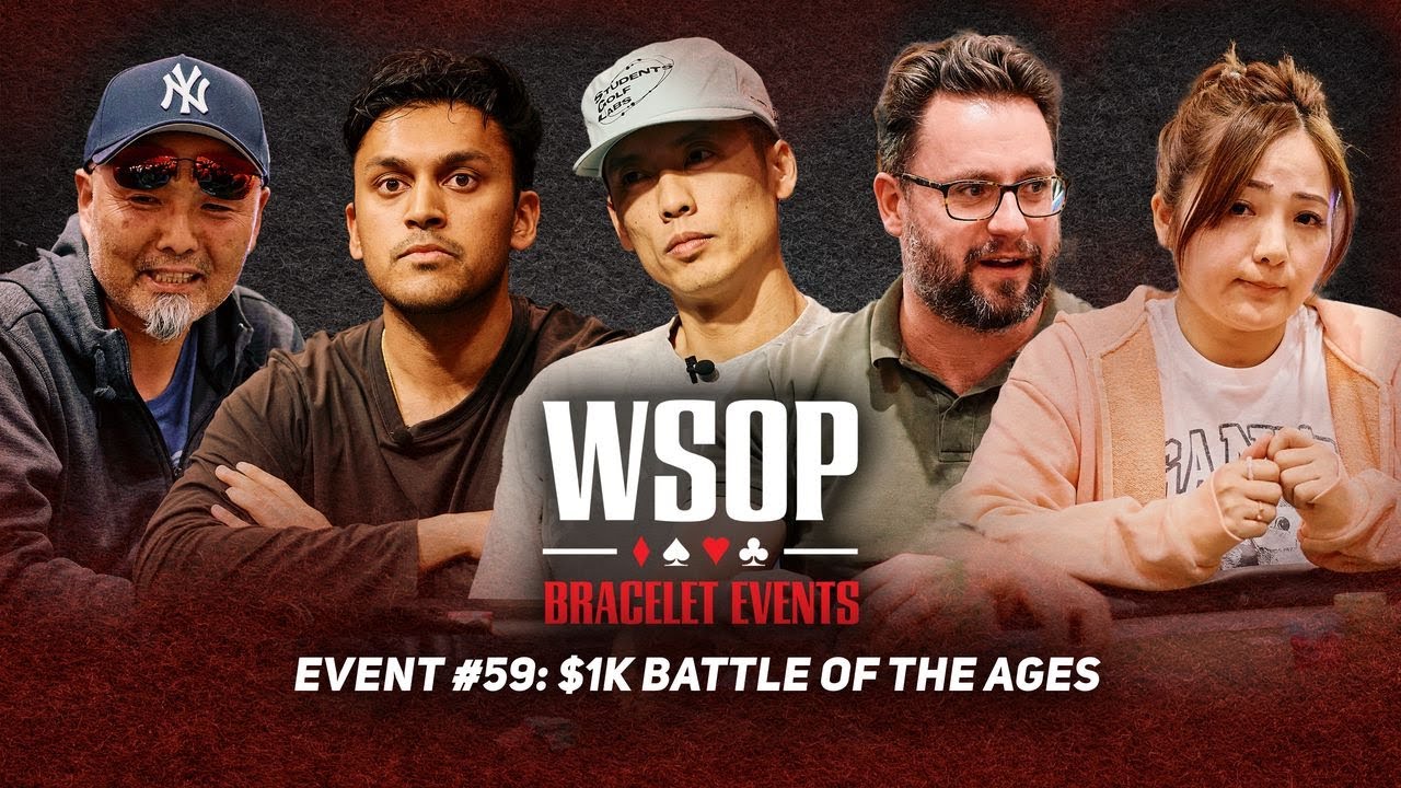 2025 WSOP $1,000 Battle of Ages Final Table! $335,390 at Stake!