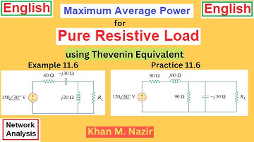 (E)ENA Ex & Pr 11.6 || Maximum Average Power Calculation for Pure Resistive Load