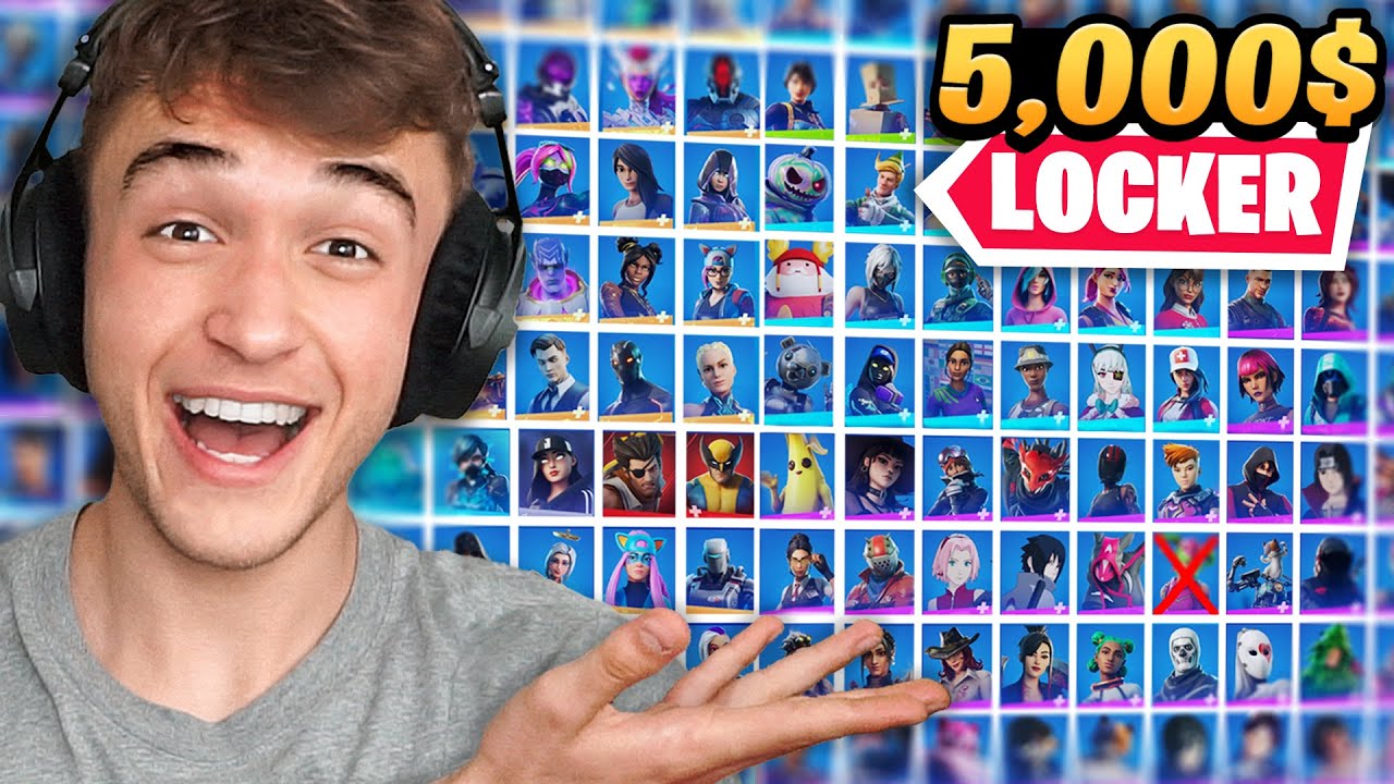 Sini27 5,000$ Locker Tour u Fortnite!