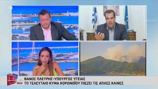Θάνος Πλεύρης Πανδημία, κρούσματα και μέτρα @ΣΚΑΪ 11.8.2022
