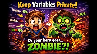Keep your variables private! Or your hero might go, zombie?!