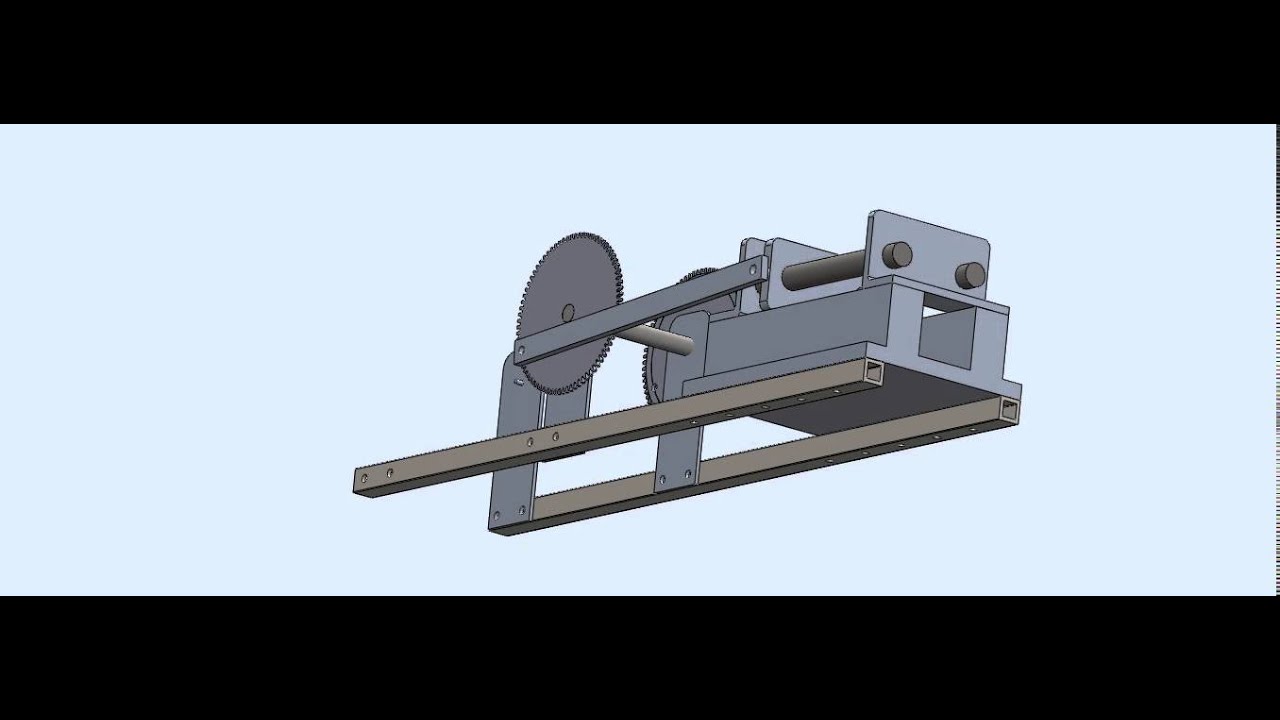 Mechanical Can Crusher BY SOLIDWORKS - YouTube