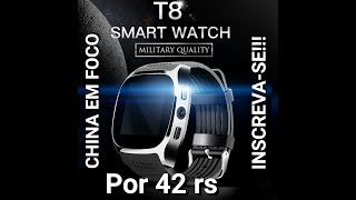 LYNWO T8 GSM SMARTWATH UNBOXING PT-(BR)!!!