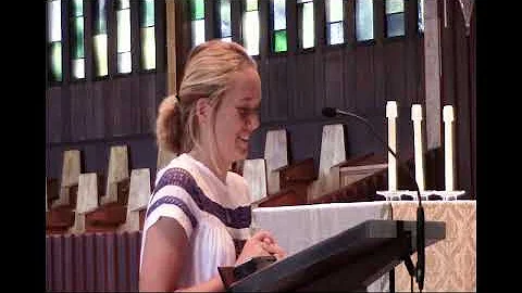 Jacqueline Morrison Church Assembly Talk 5-3-2018