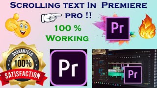 How to make scrolling text in Premire Pro screenshot 1
