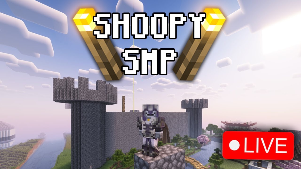  live on the public shoopy smp anyone can join java or bedrock
