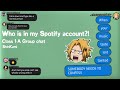 Who is in my spotify account?! || Class 1-A Group chat || BNHA texting