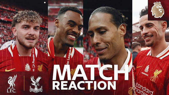 Reaction: The champions react to lifting the Premier League trophy