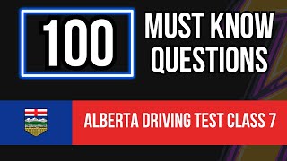 Alberta Driving Test Class 7 2026 (100 Must Know Questions) screenshot 2