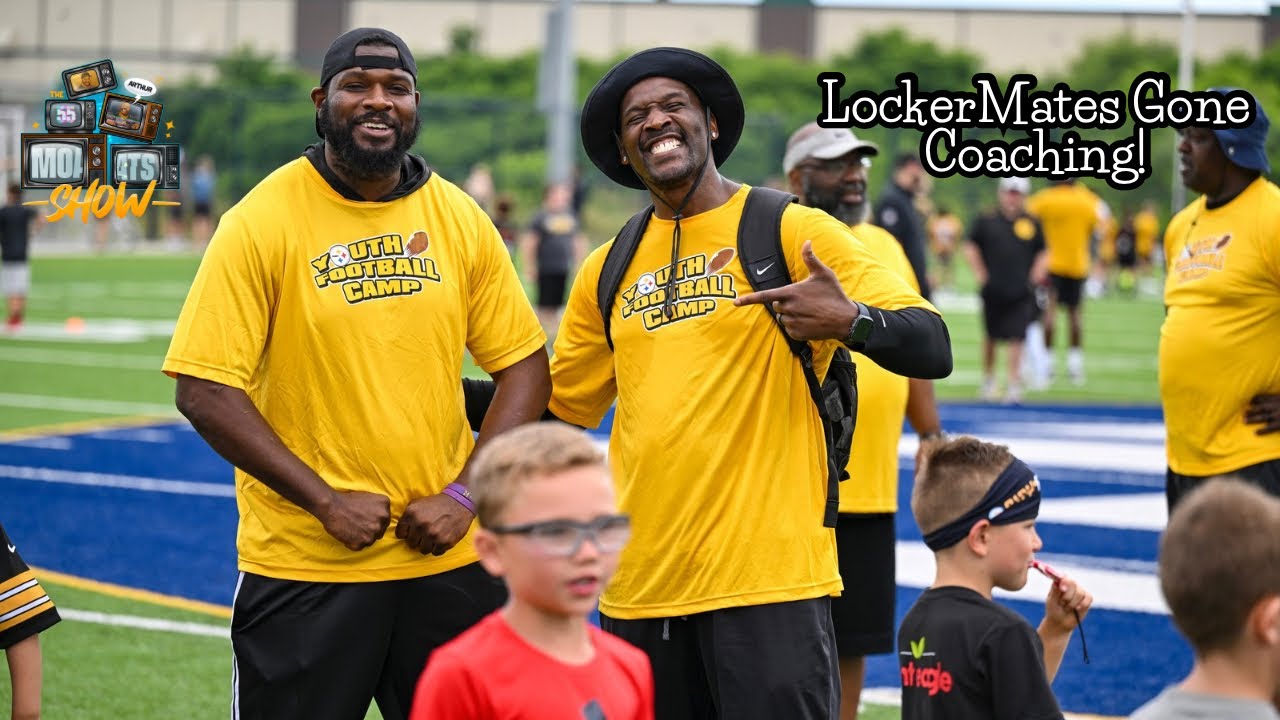 Arthur Moats & Terence Garvin Coaching At The Pittsburgh Steelers Youth