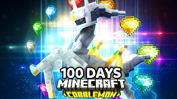 I Spent 100 Days in LEGENDARY Only Minecraft Cobblemon!