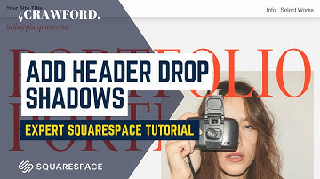 Add a Drop Shadow to Header on Squarespace