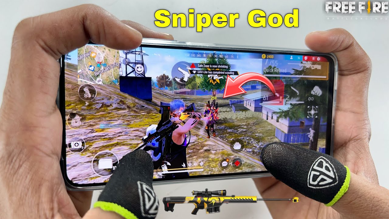 1 vs 4 free fire gameplay with awm sniper 3 finger handcam gameplay in ...