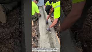 Smart Concrete Curb Finishing Technique | Smooth &amp; Precise Edge Troweling.
