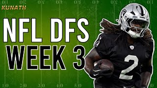 DraftKings NFL DFS Week 3: Top Picks, Values & Lineup Builder Strategy