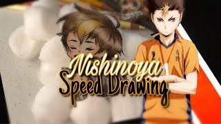 Haikyuu!!: Yuu Nishinoya Speed Drawing - YouTube