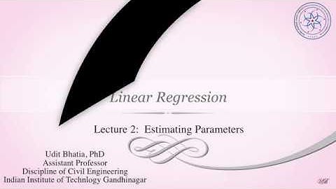2.2 Linear Regression Estimating Parameters
