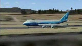 Flight Simulator X - B747-400 final @ KFHR FSX FS