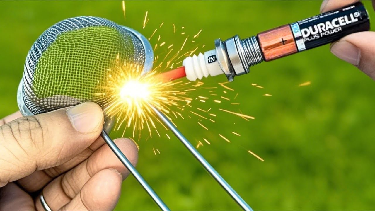 Не выбрасывайте старые батарейки! Гениальное изобретение со сварочным аппаратом, в которое вы не пов