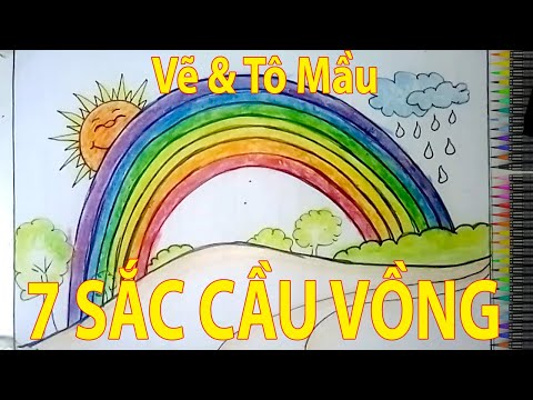 Video Hướng Dẫn Vẽ Và Tô Màu Bảy Sắc Cầu Vồng Cho Trẻ Mầm... - youtube