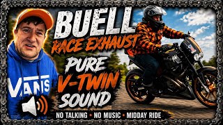 Raw Buell V-Twin Sound | Race Exhaust POV Ride (No Commentary, Day Ride)