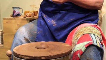 Throwing a knob on a lid - How to make a Pottery Tea Pot - Part 4