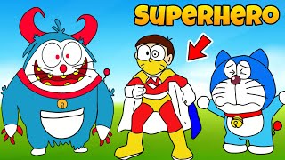 Doraemon And Nobita Became Superhero And Save Earth From Monster 😱😱  Funny Game |