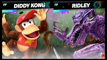 Super Smash Bros Ultimate Amiibo Fights – Diddy Kong vs the World #69 Diddy vs Ridley
