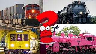 Изучаем Поезда И Железнодорожный Транспорт Для Детей. Обучающее Видео Про Поезда 5
