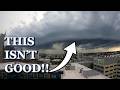 INTENSE Severe Thunderstorm Explodes In Seconds Watch This Amazing Shelf Cloud Gust Front
