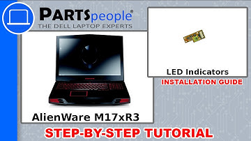 Dell AlienWare M17xR3 LED Indicator Circuit Board Replacement Video Tutorial