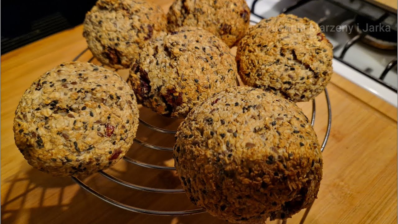 Овсяные булочки на простокваше, без муки, простой, быстрый рецепт.