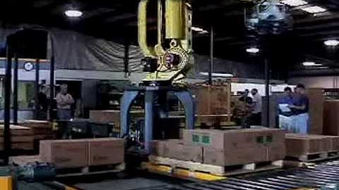 Three line palletizing system with pallet and tier sheet handling