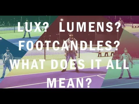 Footcandles & Lux  - what does fc & lx feel like in sports lighting?  How many footcandles?