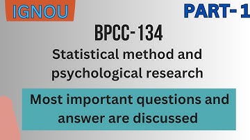 BPCC-134 Part - 1 Most important questions and answers are discussion for exam point of view #bpcc